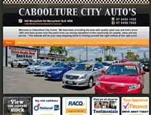 Tablet Screenshot of caboolturecityautos.com.au